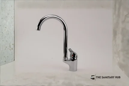 EROS Tall Kitchen Mixer Tap – High Neck Single Lever | Made in Spain